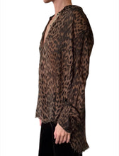 Load image into Gallery viewer, Capri Leopard Chiffon Shirt