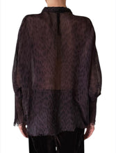 Load image into Gallery viewer, Capri Leopard Chiffon Shirt