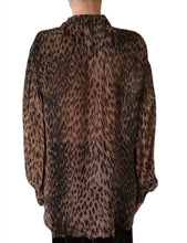 Load image into Gallery viewer, Capri Leopard Chiffon Shirt