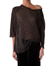 Load image into Gallery viewer, Aila Blouse Leopard Chiffon
