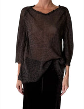 Load image into Gallery viewer, Aila Blouse Leopard Chiffon
