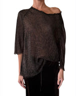 Aila Blouse Leopard Chiffon
