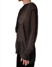 Load image into Gallery viewer, Tuxedo Leopard Blouse
