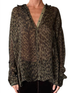 Capri Leopard Chiffon Shirt