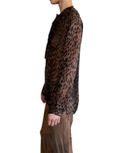 Load image into Gallery viewer, Tuxedo Leopard Blouse
