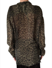 Load image into Gallery viewer, Capri Leopard Chiffon Shirt
