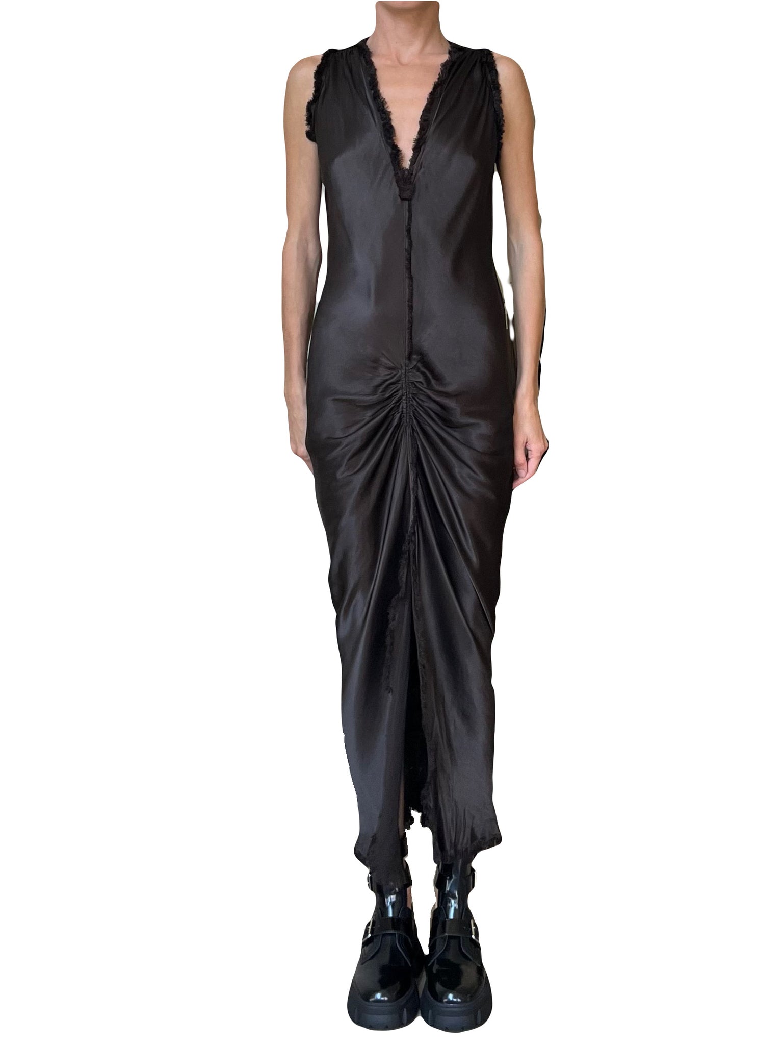 satin dress gallery Point Satin Straight Slip Dress The Gallery Collection