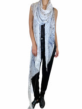Load image into Gallery viewer, Silk and linen Scarf 9-104
